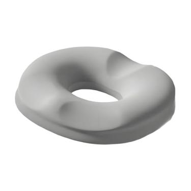 Imagem de Kokiya Almofada de assento Donut Pillow para trabalho sentado por muito tempo, ergonômica, respirável, leve e confortável, espuma de memória para cóccix para, Cinza Prateado