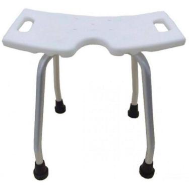 Imagem de Cadeira Banho Idoso E Deficiente - Banco Banqueta Alumínio