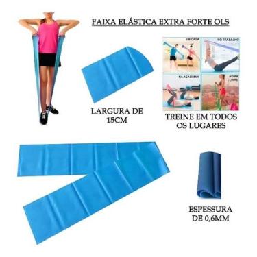 Imagem de Faixa Elástica Thera Band 1,5 Metro Treino Em Casa Exercício - XD FITN