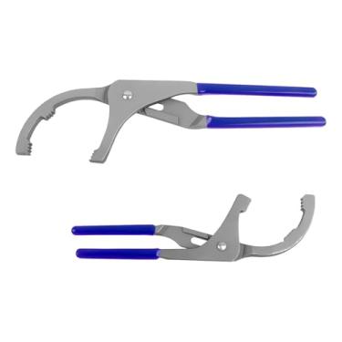 Imagem de Sandfren Conjunto de chaves de filtro de óleo de carro, ferramenta de remoção de filtro de óleo de motor de veículo ajustável de 23 cm e 30 cm para encaixe de conduíte, acessórios de chave automática