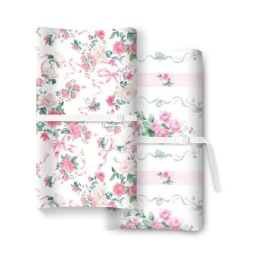 Imagem de TotChill Capa para trocador de fraldas extra elástica, ultramacia de malha de jérsei premium, unissex para meninos e meninas, serve para todas as mesas/cômoda padrão - pacote com 2