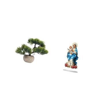 Imagem de Fenteer Coleção de Bonsai de Folhagem Artificial, Decoração de Mesa DIY, Enfeite de Mesa Exclusivo, Decoração para Casa, Ideal para Lareira, Cantos E Presente