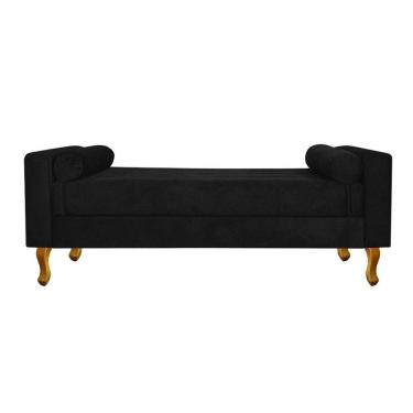 Imagem de Recamier Baú Félix Queen Size 160cm Suede Preto
