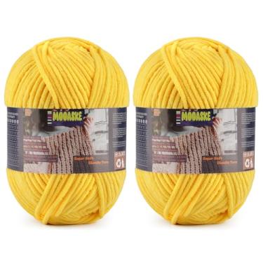 Imagem de 2 novelos de fio de chenille fofo para crochê - fio de cobertor de bebê para tricô - fio de veludo para crochê Amigurumi, fios ultramacios, peso total 400 g, comprimento total 480 m/524 jardas (2
