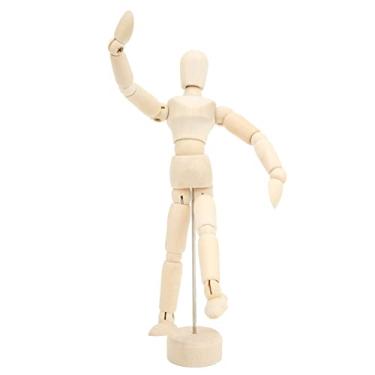 Imagem de KIMISS Manequim de Madeira Com 14 Juntas para Desenho - Figura Artística de Proporções do Corpo Humano para Artistas, Esboços, Animação e Decoração de Casa (Árvore de embalagem 2)