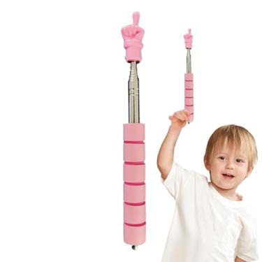 Imagem de Shakven Bastão de ponteiro de professor, ponteiro de professor retrátil para sala de aula | Ponteiro de dedo extensível com tela de toque - Jardim de infância com ponteiro de dedo para leitura em aço