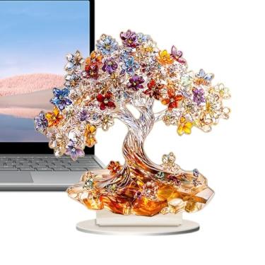 Imagem de Decoração de sinalização de árvore acrílica,Decoração de sinalização acrílica | árvore em forma de ornamento sinal acrílico de luto - Decoração de mesa requintada para sala de estar, quarto