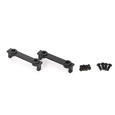 Imagem de SIWOTED amortecedor dianteiro traseiro montagem placa anticolisão fixa se encaixa para RGT 1/10 Rock Cruiser EX86100 RC Buggy Truck (Preto R86019BL)