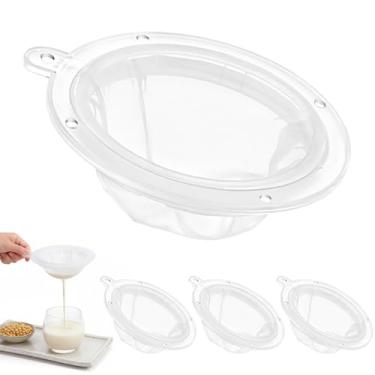 Imagem de 4 peças de filtro de malha fina 200, sacos de filtro de malha reutilizáveis, peneira de filtro de nylon, malhas finas para sucos de café, chá tailandês, iogurte e sopa