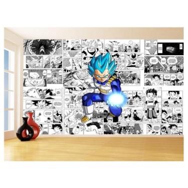 Imagem de Papel De Parede Dragon Ball Vegeta Blue Anime 3,5M Dbz694 - Você Decor