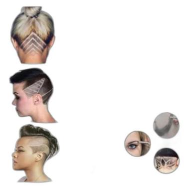 Imagem de Caneta Navalha Capilar Laminas Barbearia Pra Desenho - Alex Cba Mt