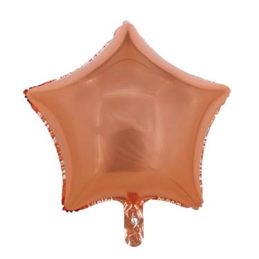 Imagem de BALAO METALIZADO ESTRELA C/CANUDO ROSE GOLD 18 "