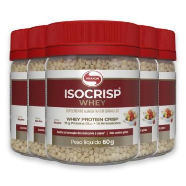 Imagem de Kit 5 Isocrisp Whey Protein Vitafor Neutro 60G