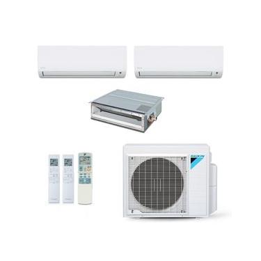 Imagem de Ar-Condicionado Multi Split Inverter Daikin 28.000 (2x Evap HW 12.000 + 1x Evap Duto 20.000) Quente/Frio 220V
