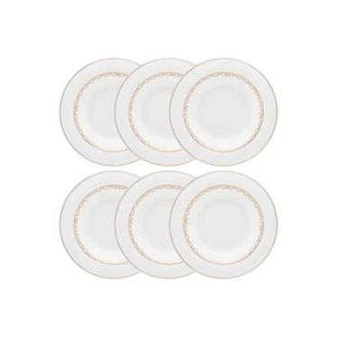 Imagem de Jogo de pratos fundos em porcelana Strauss Lumière 6 peças