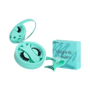 Imagem de Conjunto De Cílios Magnéticos Naturais Cacheados E Volumosos Reutilizá