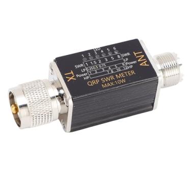 Imagem de AUNMAS Medidor SWR, Liga de Alumínio, 1-30 MHz, Fácil de Usar para Entusiastas de Rádio Amador