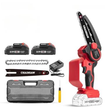 Imagem de Ferramenta portátil recarregável de 21V serra elétrica mão para quebra madeira poda galhos em jardins e pomares
