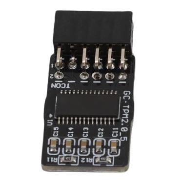 Imagem de AUNMAS Módulo de Segurança TPM2.0, Material PCB, Criptografia Confiável, Interface LPC de 12 Pinos para Placa-mãe Gigabyte Z390 B550 A520 Series