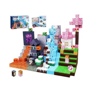 Imagem de Conjunto De Blocos Magnéticos De Construção STEM Montessori Brinquedo 