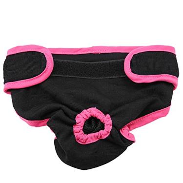 Imagem de Alomejor Fraldas Reutilizáveis ​​para Cães Femininas, Calças Fisiológicas para Cães, Roupa íntima Feminina Elástica de Poliéster para Ciclo de Calor, Fralda Ajustável para Animais de (S #07)
