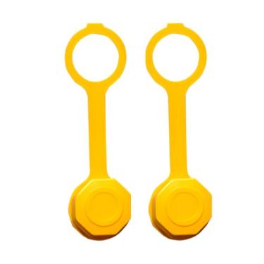 Imagem de KHGUZ 2 peças de tampa de ventilação de lata de gás de carro, tampas de substituição de ventilação de lata de gás de veículo com gaxeta, acessórios de tampas de parafuso de ventilação traseira