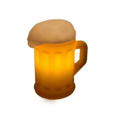Imagem de Luminária Chopp Beer Mug – Luminária Decorativa Caneca de Chopp, Polietileno, Bivolt, LED/Fluorescente (até 15W) – Decoração Criativa para Bar, Sala, Quarto ou Área Gourmet