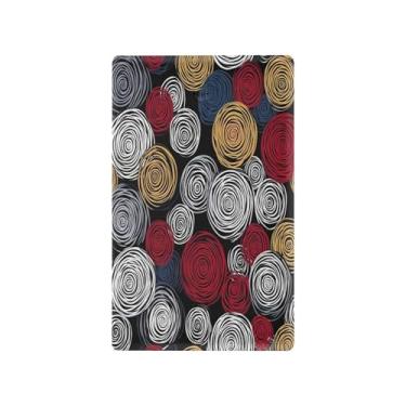 Imagem de Wassud Placa de cobertura colorida para interruptor de luz espiral decorativa para tomadas elétricas placa de parede em branco 11 x 6 cm