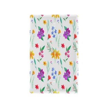 Imagem de Wassud Aquarela flores interruptor de luz placa decorativa para tomada placa de parede para tomadas elétricas em branco