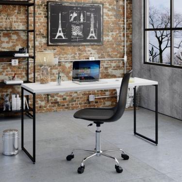 Imagem de Mesa de Escritório Studio 150cm Dynamica Branco Chess/Preto