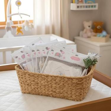 Imagem de Kit 5 Peças Saquinho Organizador Maternidade De Bebe Menina - Miguel B