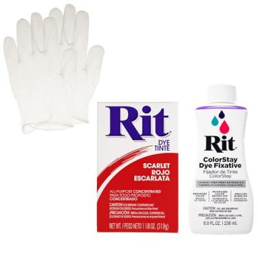 Imagem de Rit Dye Powder com conjunto de fixadores ColorStay – Kit tudo em um com luvas para reduzir o sangramento de cor