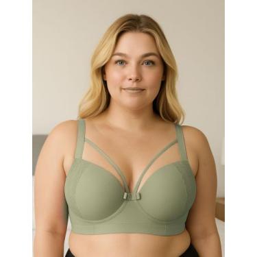 Imagem de Sutiã Plus Size Bojão Tiras Terra e Mar Soutien Reforçado - c9 STRAPPY