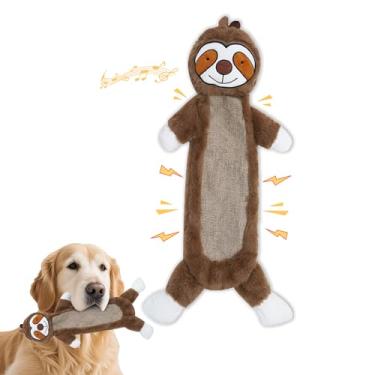 Imagem de DSUMD Brinquedos Squeaky Dog para raças pequenas e médias, macio, sem enchimento, brinquedo interativo para mastigar com papel enrugado, melhor aniversário, Natal, Halloween, presente de Páscoa