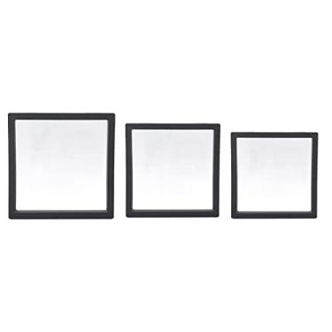 Imagem de Ainoli 3 pçs unhas falsas display organizador caso filme transparente resistência à oxidação caixa de armazenamento de jóias preto