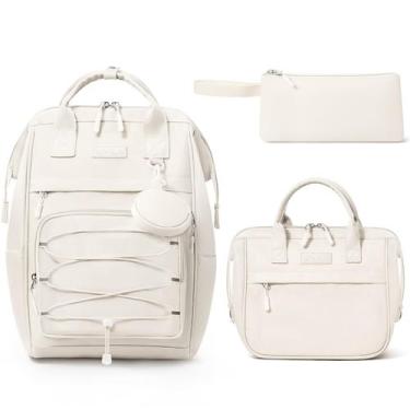 Imagem de Mochila Fimibuke para meninas em idade escolar com caixa de almoço e e