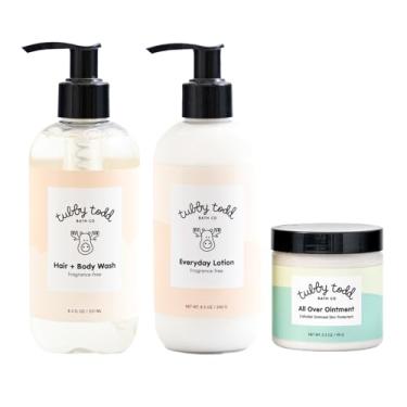 Imagem de TUBBY TODD 3-Step Baby Bath & Skincare Routine - The Regulars Bundle - 8.5oz Baby Shampoo and Body Wash, 8.5oz Everyday Lotion & 3.5oz All Over Ointment - Fragrance-Free