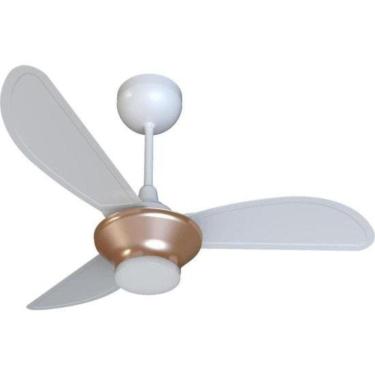 Imagem de Ventilador De Teto Ventisol Mistral 3 Pás Branco/bronze Bivolt