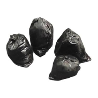 Imagem de Dynwave Conjunto de 4 Sacos de Lixo em Miniatura na Escala 1:64 para Decoração de Micro Paisagens, Mesa de Areia e Jardim de Fadas