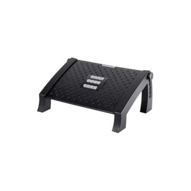 Imagem de Suporte Ergonômico para Pés, Madeira Preta, 38 x 26 cm, para Home Office e Escritório, Design Elegante