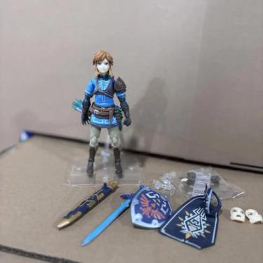 Imagem de Figma 626 Zelda Link 15cm Brinquedos de bonecos de ação articulados, C