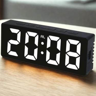 Imagem de Relógio Digital Led de Mesa com Despertador (Led Branco)