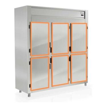 Imagem de Kit 6 Borracha Gaxeta Refrigerador Gelopar Grep 6p  46x68 - ILPEA, Cin