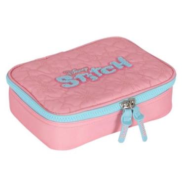 Imagem de Estojo Box Escolar Stitch Bordado Original Luxcel
