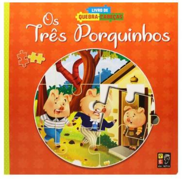 Imagem de Livro de quebra-cabeças - os três porquinhos - PE DA LETRA, 3