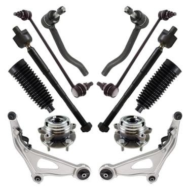 Imagem de TRQ Kit de transmissão de suspensão de direção dianteira compatível com 2013 INFINITI JX35 2014-2019 QX60 2013-2020 Nissan Pathfinder
