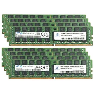 Imagem de Adamanta Atualização de memória de servidor de 256 GB (8 x 32 GB) compatível com chip registrado HP Proliant DL380 G9 DDR4 2133MHz PC4-17000 ECC 2Rx4 CL15 1.2v DRAM RAM