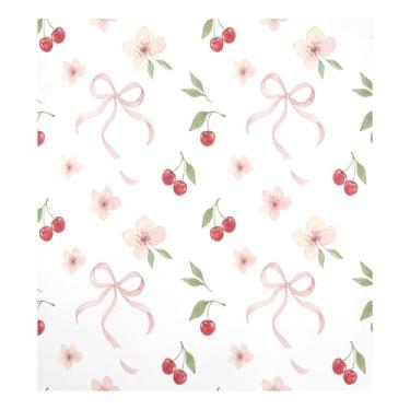 Imagem de Blueangle Capa de ímã para lava-louças, laço de fita de dia dos namorados, decoração de capa de lava-louças frontal, adesivos de eletrodomésticos, adesivos de eletrodomésticos, 58 cm C x 66 cm adesivo