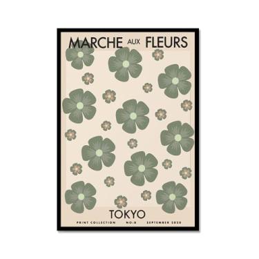 Imagem de Impressão de arte de parede verde sálvia Matisse arte de parede abstrato mercado de flores Picasso exposição pôsteres em tela minimalista linha arte folha boho decoração de quarto (SKU8,20.3x30.5 cm =