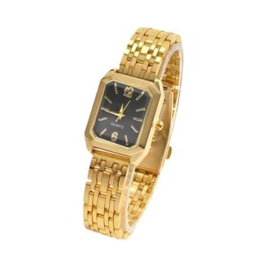 Imagem de Relógio De Quartzo De Luxo Feminino Em Liga, Retangular, Para Uso Diár